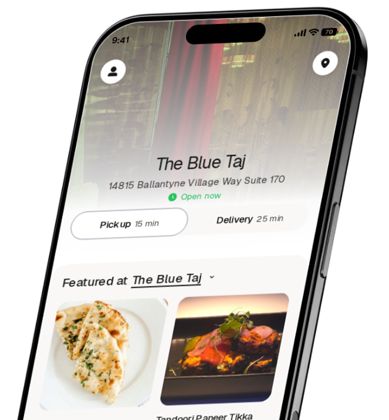 The Blue Taj app preview